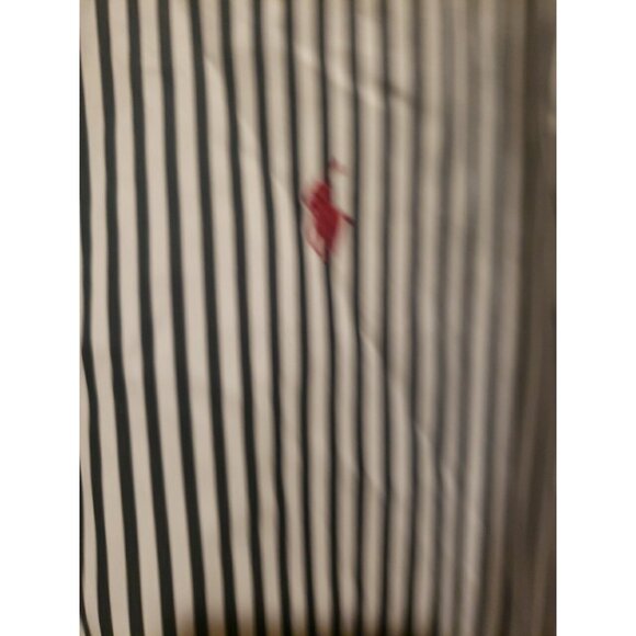 Ralph Lauren Shirt Sz 16 34/35 Stripe Custom Fit Long Sleeve Button Front Preppy - Picture 3 of 8